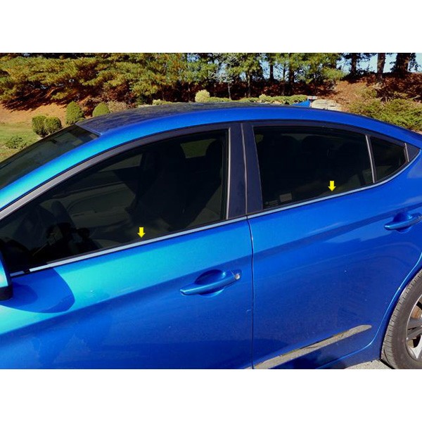 For Hyundai Elantra 2017-2020 SAA Polished Window Sills