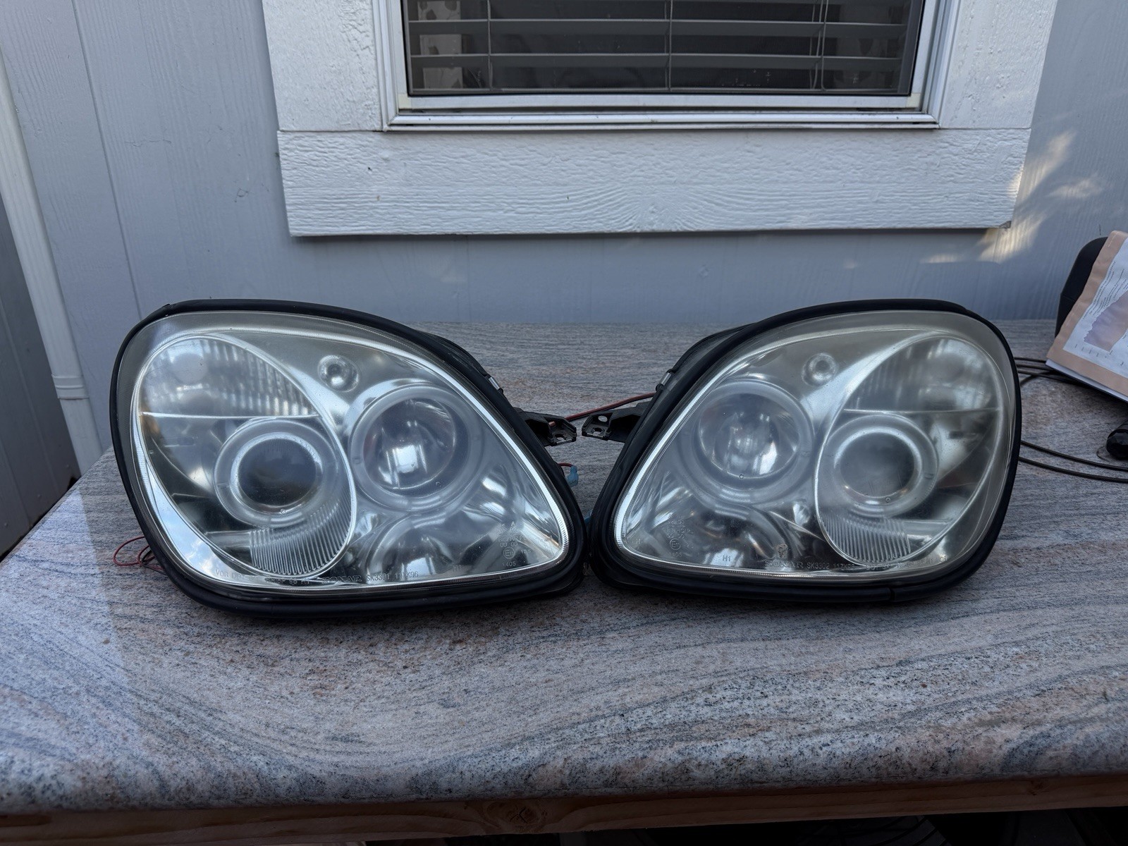 01-04 Mercedes R170 SLK320 SLK32 AMG Sonar Projector Headlights Pair L+R