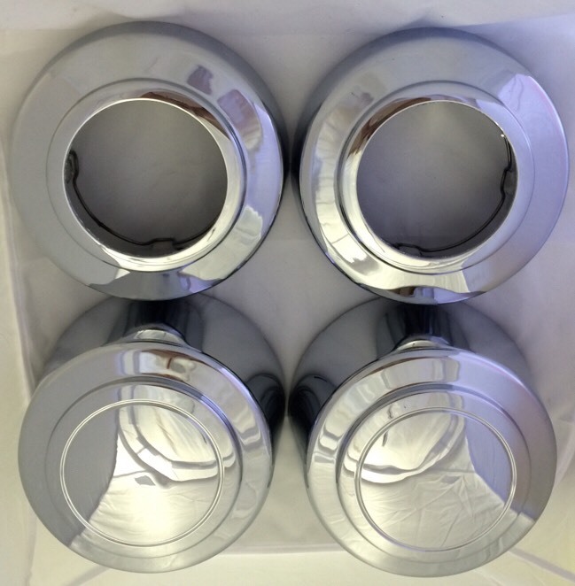 NEW 1994-2008 FORD E250 E350 F250 F350 Single Wheel Center Hub Caps 4x4 SET of 4