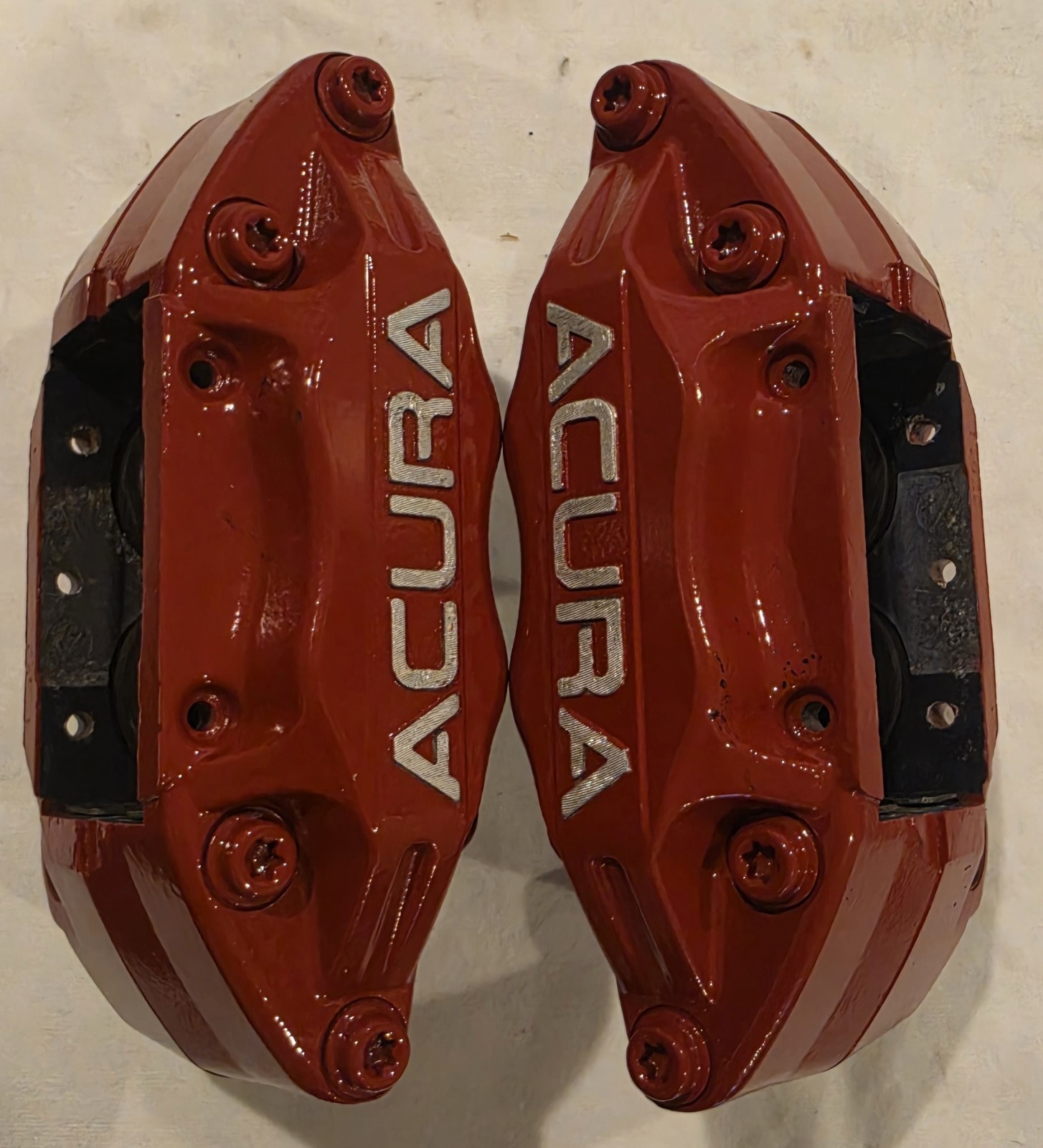 2005-2012 Acura RL Advics Front& Left Right 4 Piston Brake Calipers Set Pair OEM 2005-2012 Acura RL Advics Front& Left Right 4 Piston Brake Calipers Set Pair OEM