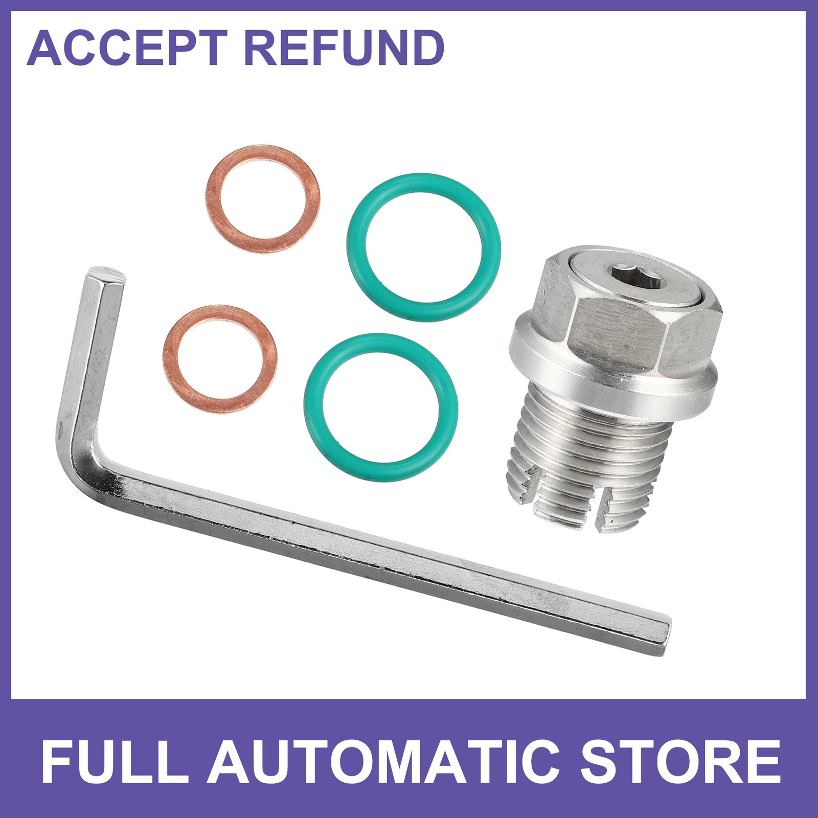 ONE M16.1-1.5 x 15mm Car Motorcycle Oversize Piggyback Oil Drain Plug Universal ONE M16.1-1.5 x 15mm Car Motorcycle Oversize Piggyback Oil Drain Plug Universal