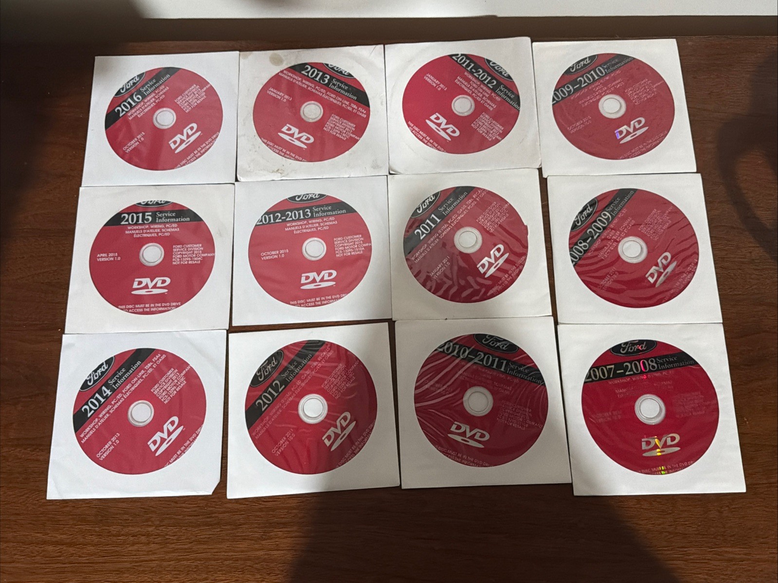 Lot Of 12 Ford Service DVD Manuals Workshop Wiring 2016 2007 08 09 10 11 13 14 Lot Of 12 Ford Service DVD Manuals Workshop Wiring 2016 2007 08 09 10 11 13 14
