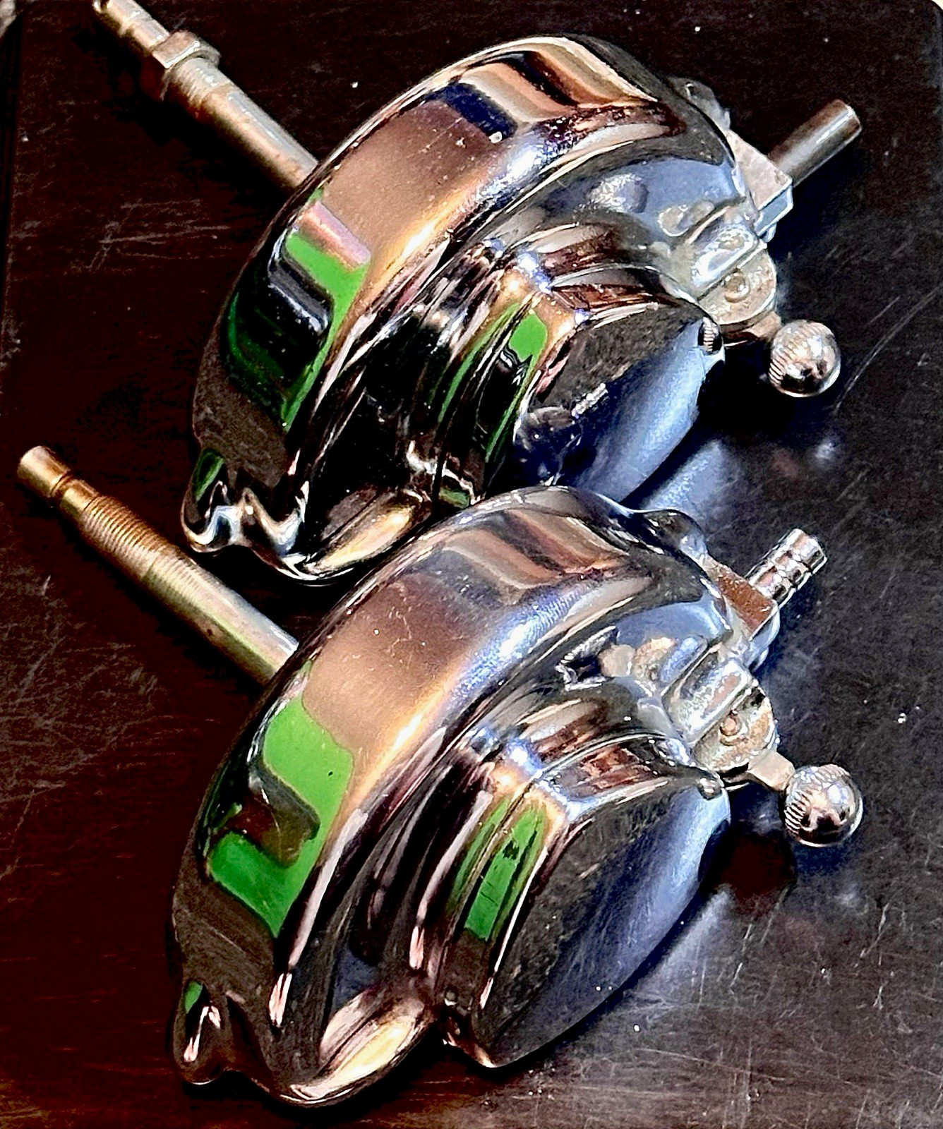 Prewar Trico Waffle Vacuum Wiper Motors Pair 2.5\ Prewar Trico Waffle Vacuum Wiper Motors Pair 2.5\