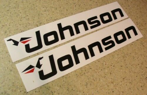 Johnson Vintage Outboard Decal Die-Cut 12\ Johnson Vintage Outboard Decal Die-Cut 12\