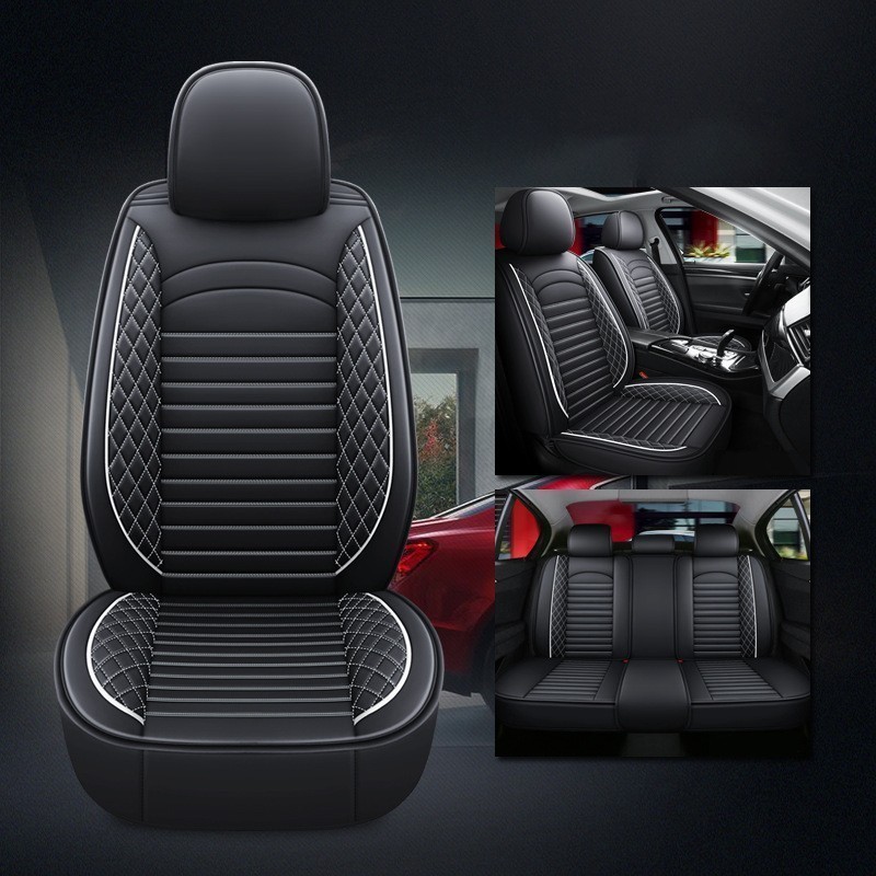 Forros Para Asientos De Carros Covertores Cuero Sintetico Funda Universales US