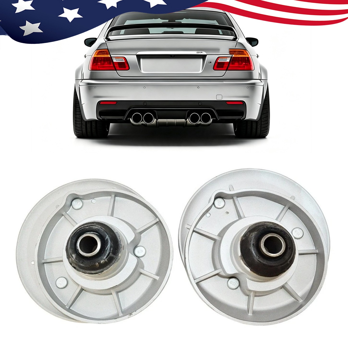 Suspension Strut Mount Kit fits BMW M3 3.2L L6 2001-2006 31332229165 31332229166