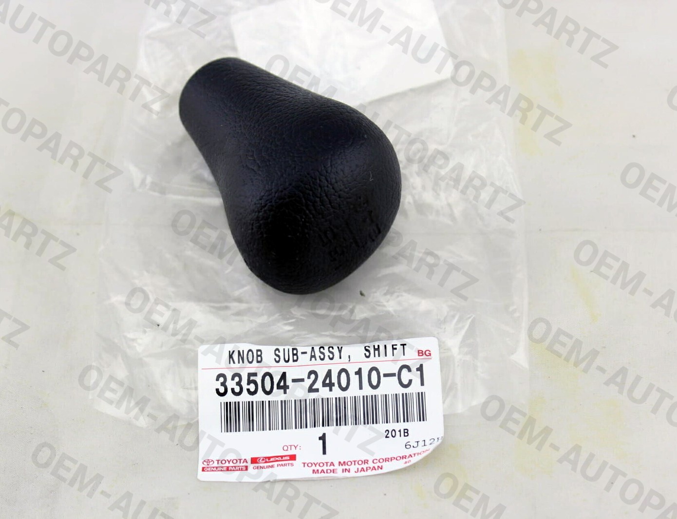 33504-24010-C1 Toyota 4Runner Tacoma Celica OEM MTM Black Shift Lever Knob 33504-24010-C1 Toyota 4Runner Tacoma Celica OEM MTM Black Shift Lever Knob