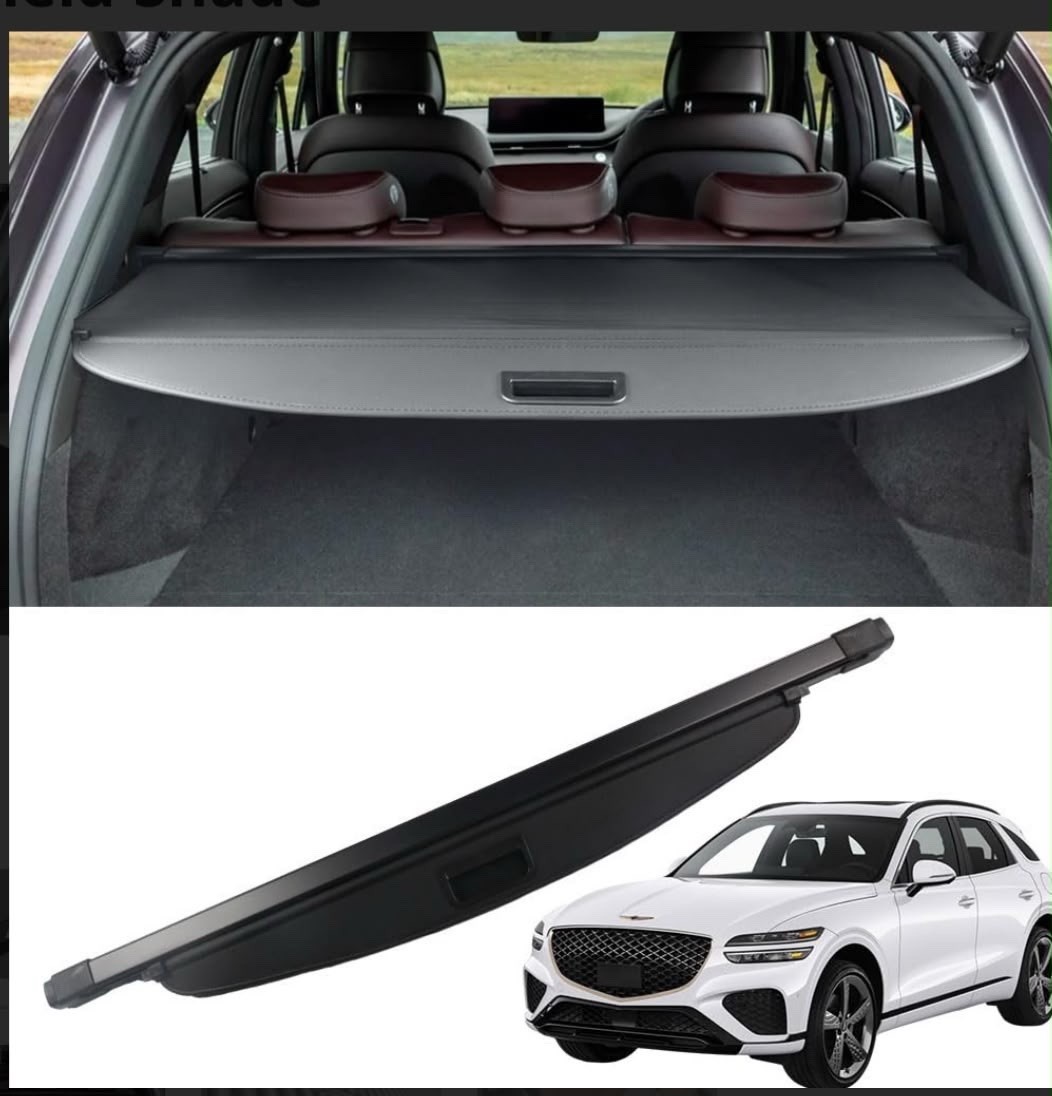 For 2022-2023 2024-26 Genesis GV70 Retractable Trunk Cargo Cover Security Shield For 2022-2023 2024-26 Genesis GV70 Retractable Trunk Cargo Cover Security Shield
