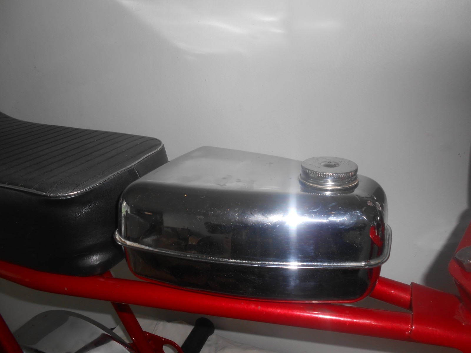 RUPP MINIBIKE GAS TANK TT500 , RUPP ROADSTER 1969 AND BACK CHROME GAS TANK 