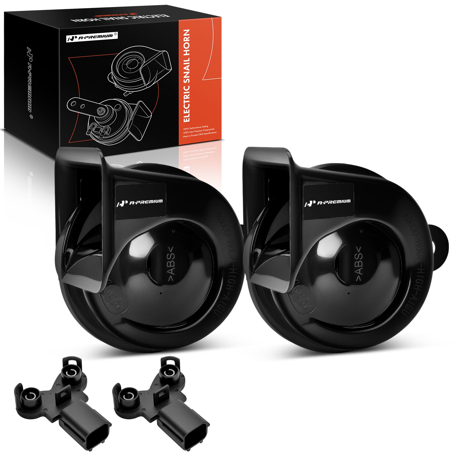 A-Premium 1 Set Car Snail Horn w/ 2 Connectors for Hyundai Elantra Sonata Kia A-Premium 1 Set Car Snail Horn w/ 2 Connectors for Hyundai Elantra Sonata Kia