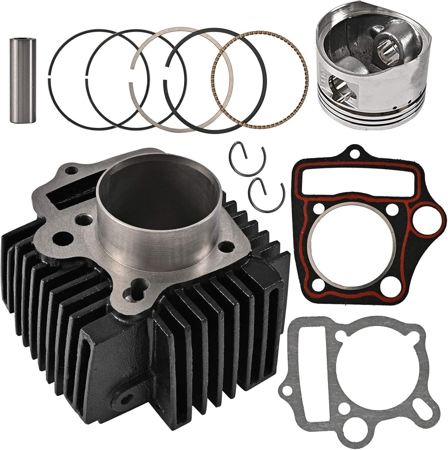 52.4mm Engine Cylinder Rebuild Kit 90cc 110cc 125cc ATV Quad Go Kart Dirt Bike