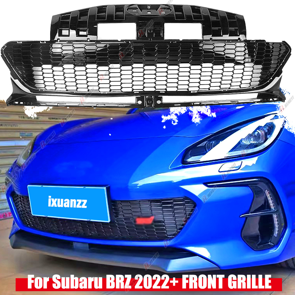 For Subaru BRZ 2022-2023 Car Front Bumper Hood Grille Grill Mesh Cover Kit