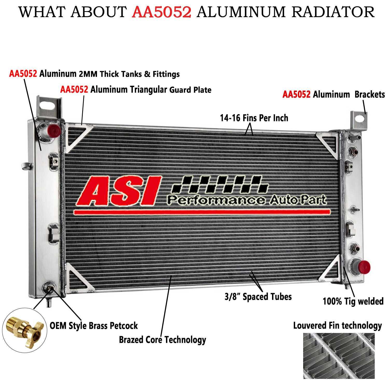 2 Row Aluminum Radiator For 1999-2011 Chevy Silverado Sierra 1500 2500 GMC Yukon