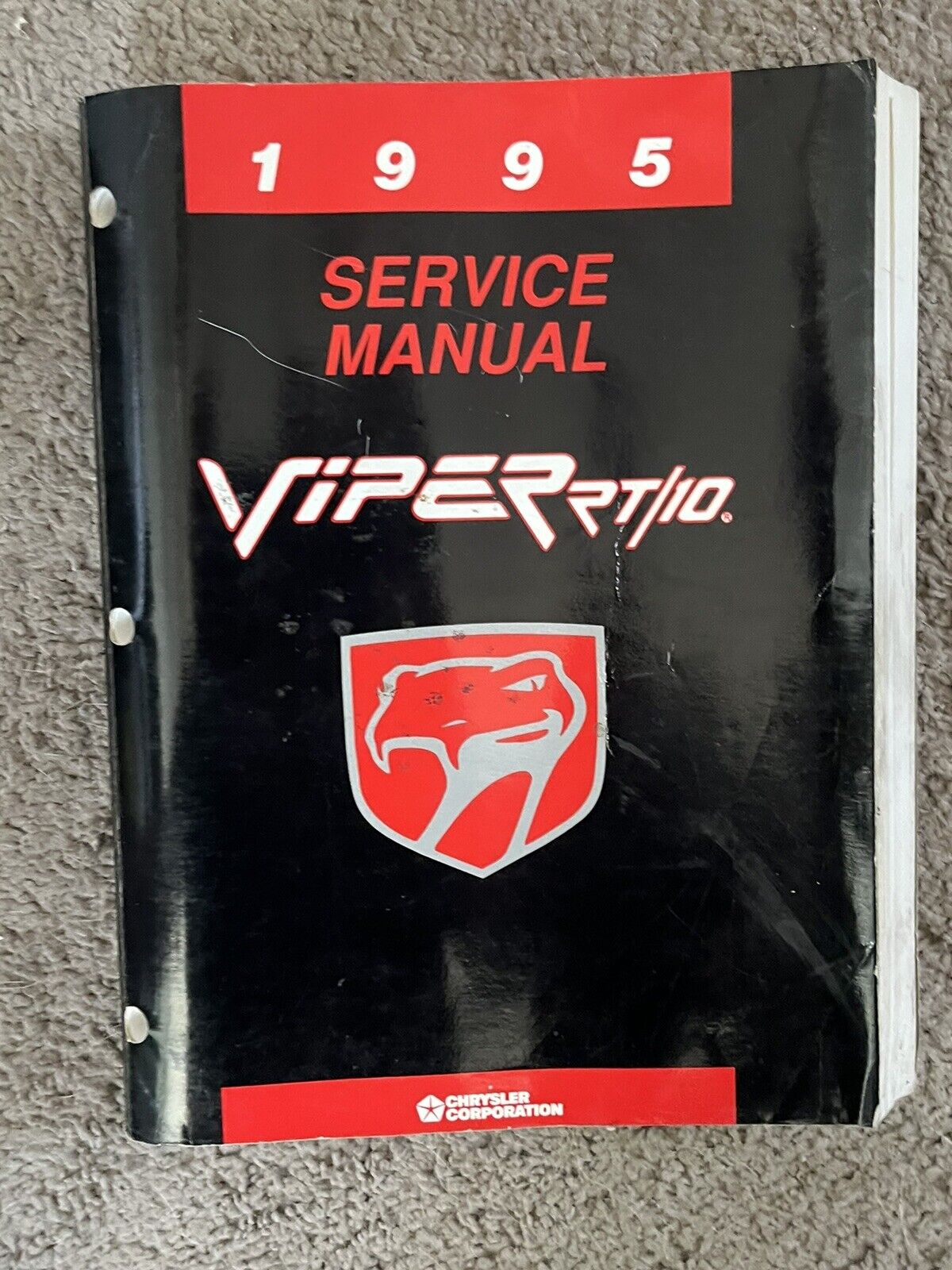 1995 Dodge Viper RT/10 Factory Shop Dealer Service Repair Manual Book