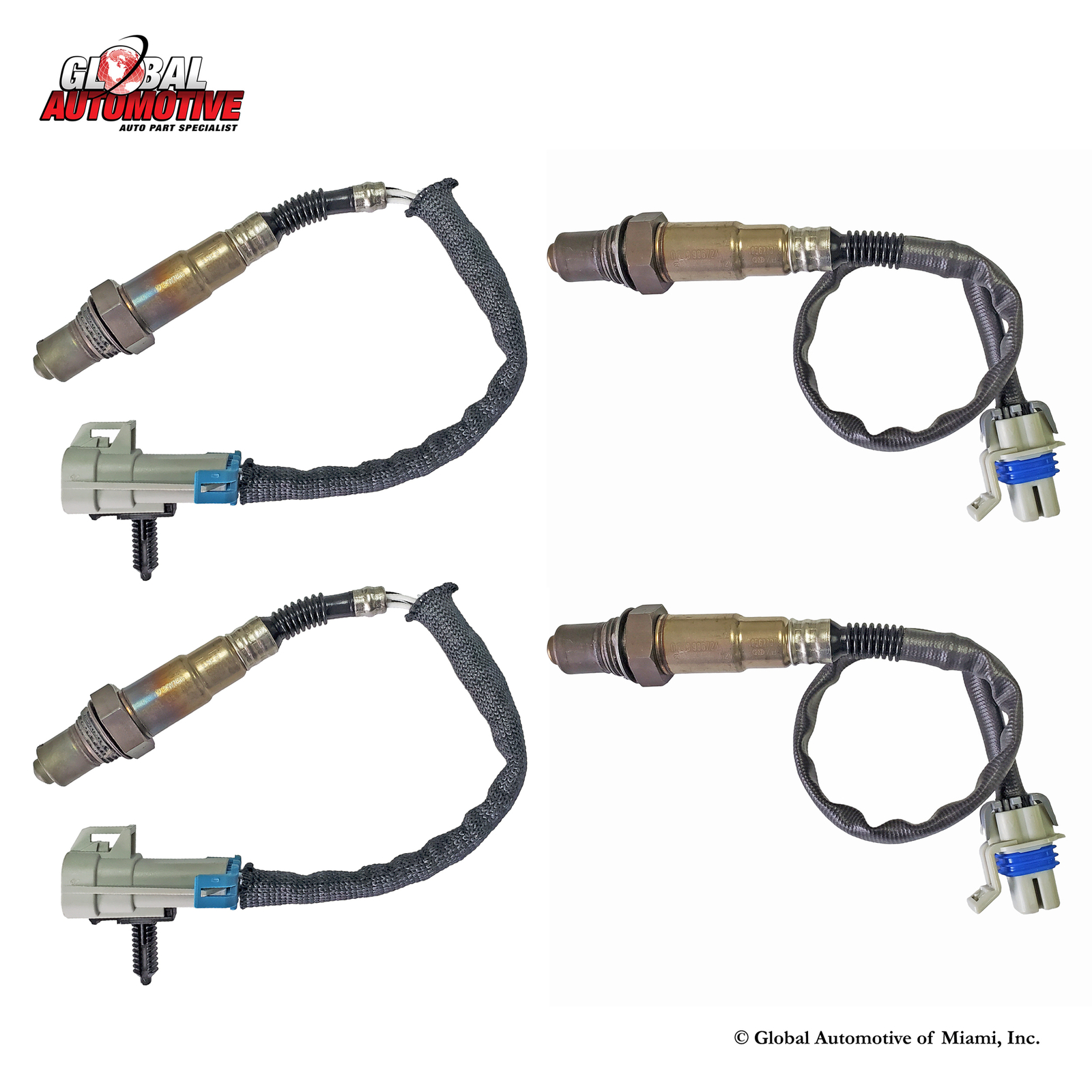 Set of 4 AC Delco Oxygen O2 Sensor for 2008-2014 GM V8 4.8L 5.3L 6.0L 6.2L