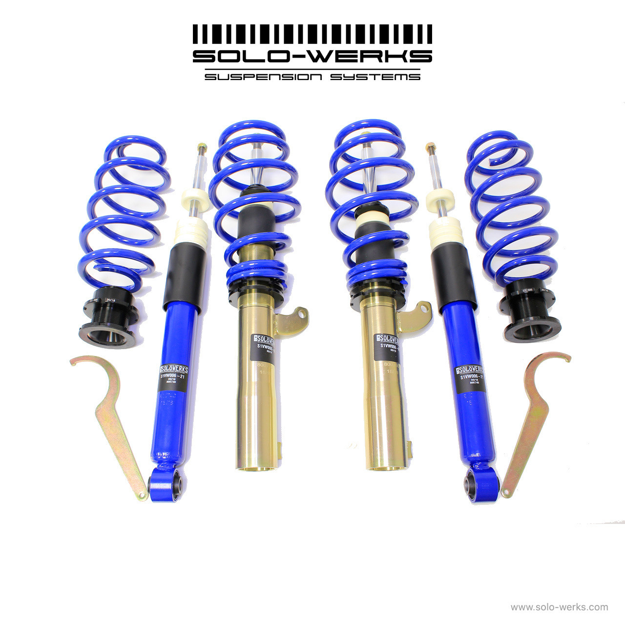 Solo Werks S1 Coilover Kit Volkswagen MK5 MK6 Golf Jetta GTI Rabbit A3 TT EOS