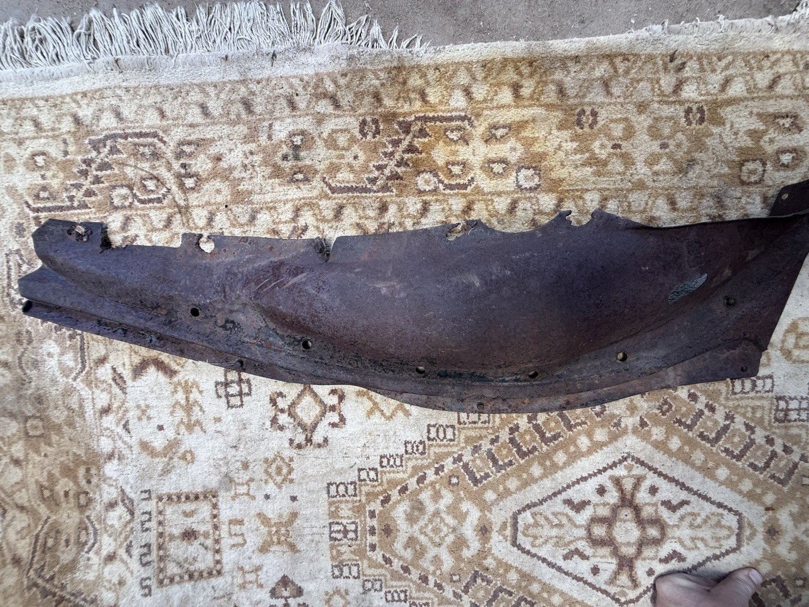 1933 1934 Ford OEM Running Board Splash Apron Fender Shield Steel RH Passenger 1933 1934 Ford OEM Running Board Splash Apron Fender Shield Steel RH Passenger