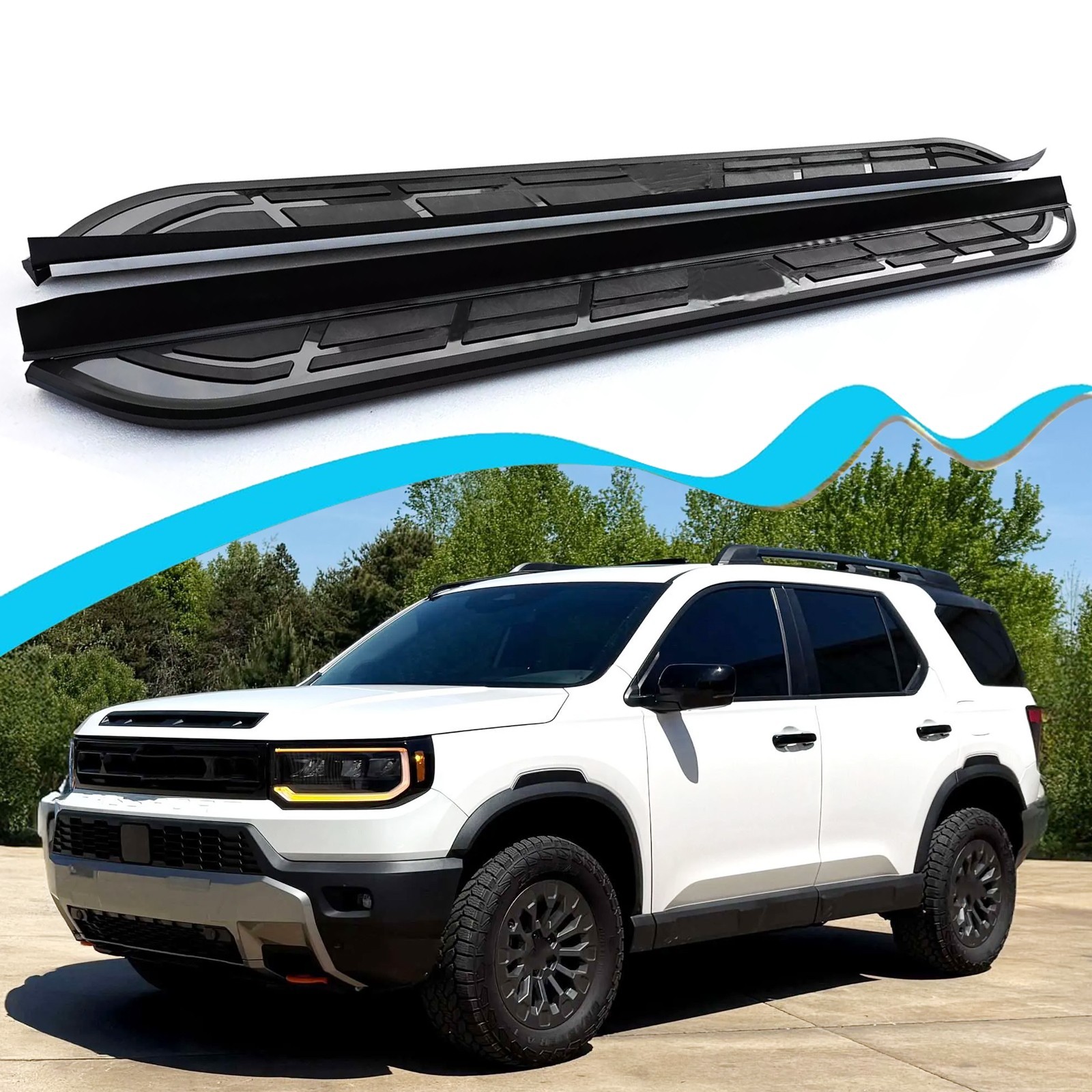 Alu Running Board Fits for Honda Passport 2026 2027 Side Step Pedal Nerf Bars Alu Running Board Fits for Honda Passport 2026 2027 Side Step Pedal Nerf Bars