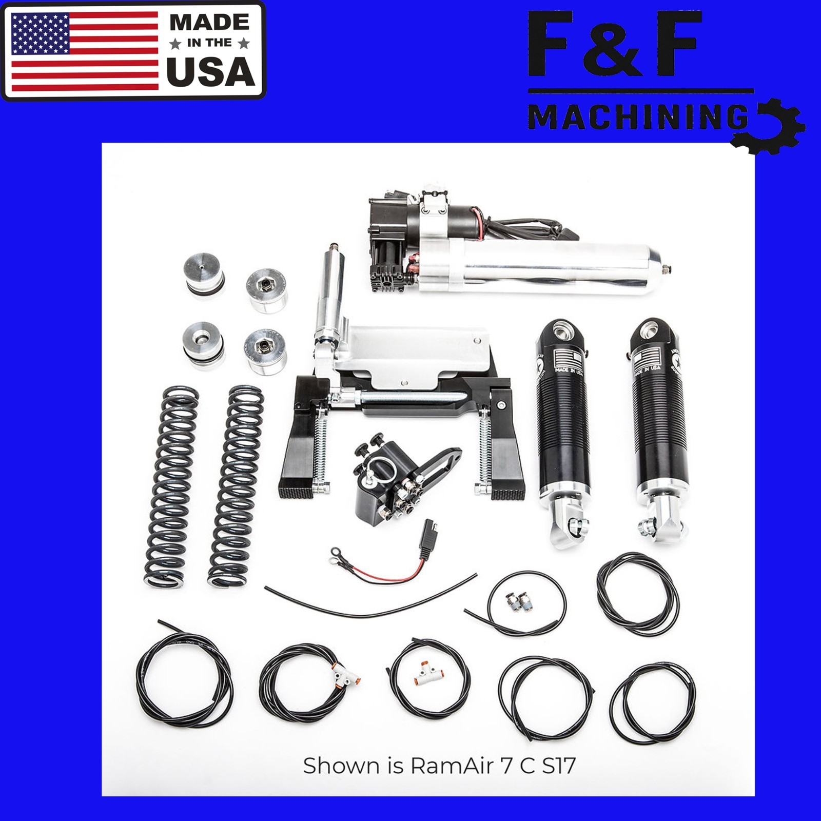 American Suspension 2024-2026 Road Glide front,  rear air ride & center stand